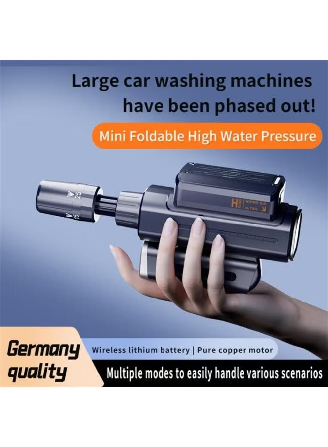 Silent Foldable Cordless Pressure Washer | 5-in-1 Multi-Function Nozzle with High-Pressure Jet | Ideal for Car Wash, Bike, Patio & Watering Garden