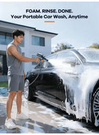 Silent Foldable Cordless Pressure Washer | 5-in-1 Multi-Function Nozzle with High-Pressure Jet | Ideal for Car Wash, Bike, Patio & Watering Garden