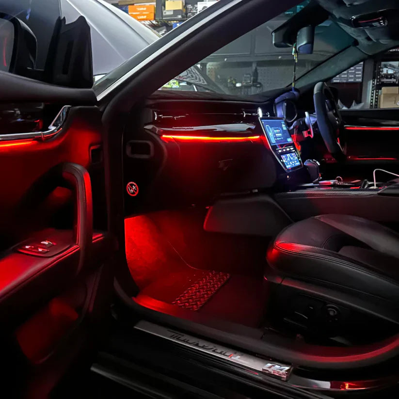 22-in-1 Car Ambient LED Kit | Full RGB Interior Lighting System with Smart Controller