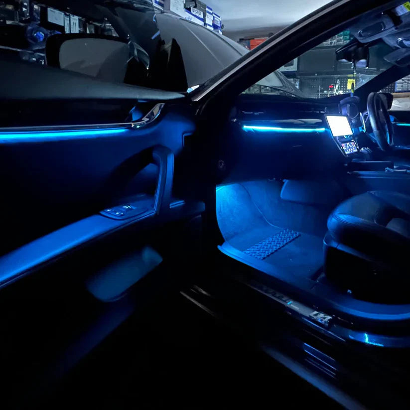 22-in-1 Car Ambient LED Kit | Full RGB Interior Lighting System with Smart Controller
